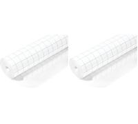HERMA 3 m x 40 cm Self Adhesive Sticky Book Cover Plastic Film Roll, Clear (Pack of 2)