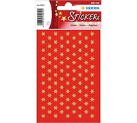 HERMA 4052 Christmas Stickers, Gold Stars 6-Pointed (Diameter 6 mm, 285 Stickers, Paper) Self-Adhesive Christmas Decoration, Permanently Adhesive Labels for Christmas, Gifts, Crafts, Advent Calendar