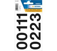Herma 4189 Numbers, 33 mm, 0-9, Weatherproof, Foil, Black, 2 Sheets