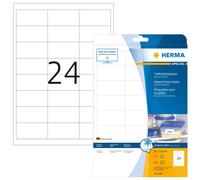 HERMA 4389 Self Adhesive Deep Freeze Labels, 24 Labels Per A4 Sheet, 600 Labels