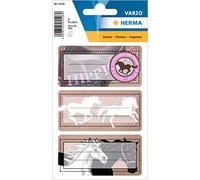 Herma 5526 Name Labels for School Stapler, Horse Motif 7 x 6 x 3, 5 cm, beglim Pearlised Box Contents: 6 Labels