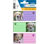 Herma 5529 Name Labels for School Stapler, Dog Motif 7 x 6 x 3, 5 cm/Capacity: 9 Labels