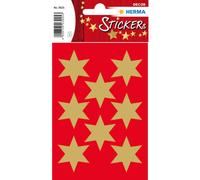 Herma 6-Pointed Stars High Quality Self-Adhesive Decorative Sticker (Gold)