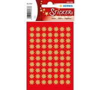 Herma 6-Pointed Stars High Quality Self-Adhesive Decorative Sticker (Gold)