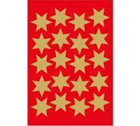 Herma 6-Pointed Stars High Quality Self-Adhesive Decorative Sticker (Gold)
