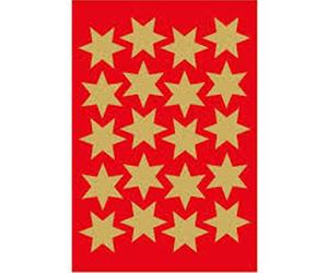 Herma 6-Pointed Stars High Quality Self-Adhesive Decorative Sticker (Gold)
