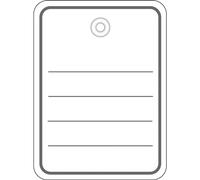 HERMA 6841 Goods Tags Lined with Thread, Pack of 1000, 48 x 65 mm, Thread Length 8 cm, Large, Cardboard Tag Price Labels for Labelling Gifts, Jewellery, Hang Tags, Flea Market, White