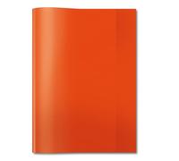 HERMA 7492 Exercise Book Covers DIN A4 Transparent Transparent Exercise Book Covers Made of Durable and Wipe-Clean Polypropylene Film, Set of 25 Exercise Book Protectors for Exercise Books, Red