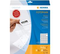 HERMA 7698 Fotophan Slide Sleeves DIN A4 Transparent (5 x 5 cm, 10 Pockets, Film