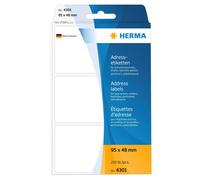 Herma 95 x 48 mm Paper Matt Address Labels - White (Pack of 250) 95 x 48 mm 250