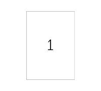 HERMA Self Adhesive Clear Film Labels, 1 Label per A3 Sheet, 50 Sheets, 297 x 420 mm, 50 Labels, Blank Weatherproof Labels Stickers, Sticky Labels for Laser & Inkjet Printer, Transparent