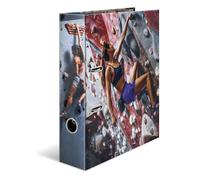 HERMA A4 Lever Arch File Boulder, 70mm Spine, Heavy Duty Folder with Sport Motif, Glossy Finish & Inner Print, Kids Ring Binder, Archiving Folder & Storage File Organizer