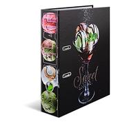 Herma A4 Recipe Binder Ice Cream, 7cm Wide, DIY Recipe Organizer, Gloss Finish Recipe Book Design with Inner Print