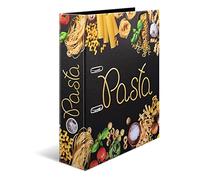 HERMA A4 Recipe Binder Pasta, 7cm Wide, DIY Recipe Organizer, Gloss Finish Recipe Book Design with Inner Print