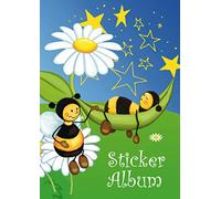 Herma Bee Meadow Sticker Book A5 blank (16 pages, coated special paper) for scrapbooking, sticker album for kids