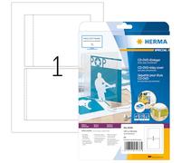 2 Packs Of Herma White, CD Inlay Cover For Jewel Case 25 Labels Per Pack - 5036