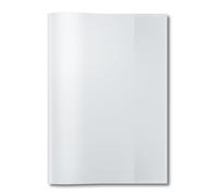 HERMA Clear Exercise Book Cover A5, Made of wipeable and Sturdy Plastic, Slip on Cover Jackets for School, Transparent, 7480