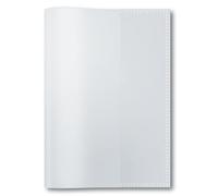 HERMA Clear Exercise Book Cover A6 portrait, made of wipeable and sturdy plastic, slip on cover jackets for school, transparent, 19898