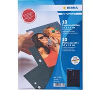 Herma clear sleeves, black, 10x15 high, 10 pcs.