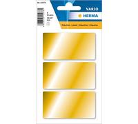 HERMA Coloured Labels, 3 Labels per Sheet, 3 Sheets, 34 x 67 mm, 9 Labels, Self Adhesive Large Labels Stickers, Blank Sticky Multi Purpose Labels for Office Kitchen Home, Gold