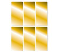 HERMA Coloured Labels, 6 Labels per Sheet, 3 Sheets, 26 x 54 mm, 18 Labels, Self Adhesive Large Labels Stickers, Blank Sticky Multi Purpose Labels for Office Kitchen Home, Gold