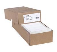 HERMA Continuous Computer Labels, 101.6 x 35.7 mm, Single-Track, 4000 Pieces, Self-Adhesive, Continuous Labels with Guide Hole Edge, Matte, Blank Paper Computer Labels, White