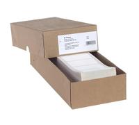 HERMA Continuous Computer Labels, 68.58 x 35.7 mm, Single-Track, 4000 Pieces, Self-Adhesive, Continuous Labels with Guide Hole Edge, Matte, Blank Paper Computer Labels, White