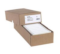 HERMA Continuous Computer Labels, 88.9 x 23.0 mm, Single-Track, 6000 Pieces, Self-Adhesive, Continuous Labels with Guide Hole Edge, Matte, Blank Paper Computer Labels, White