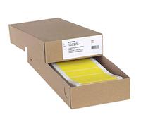 HERMA Continuous Computer Labels, 88.9 x 35.7 mm, Single-Track, 2000 Pieces, Self-Adhesive, Continuous Labels with Guide Hole Edge, Matte, Blank Paper Computer Labels, Yellow