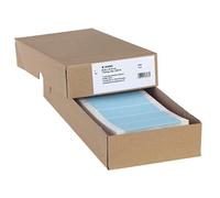HERMA Continuous Computer Labels, 88.9 x 35.7 mm, Single-Track, 2000 Pieces, Self-Adhesive, Continuous Labels with Guide Hole Edge, Matte, Blank Paper Computer Labels, Blue