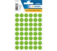 HERMA Dot Stickers Light Green, 240 Labels, Ø 13 mm, 48 per Sheet, Self-Adhesive Round Colour Dots for Color Coding Calendar, Blank Marking Circles