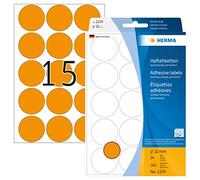 Herma Multi-purpose Labels 2274 - 32 mm Round Luminous Orange Matt Paper - 360 pcs