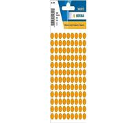 HERMA Dot Stickers Luminous Orange, 540 Labels, Ø 8 mm, 108 Labels per Sheet, Self Adhesive Round Colour Labels Stickers, Blank Marking Dots, Sticky Circle Stickers for Color Coding Calendar