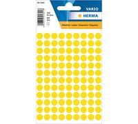 HERMA Dot Stickers Yellow, 540 Labels, Ø 8 mm, 108 Labels per Sheet, Self Adhesive Round Colour Labels Stickers, Blank Marking Dots, Sticky Circle Stickers for Color Coding Calendar