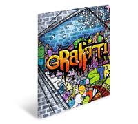 HERMA Elastic Folder Artline with Graffiti Motif, A3, Sturdy Plastic, with Inner Print, 1 Span Folder