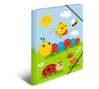 HERMA Elastic Folder Kindergarten with Frieda & Friends Motif, A4, Sturdy Cardboard, with Inner Print, 1 Span Folder
