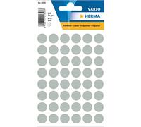 HERMA Dot Stickers Grey, 240 Labels, Ø 13 mm, 48 Labels per Sheet, Self Adhesive Round Colour Labels Stickers, Blank Marking Dots, Sticky Circle Stickers for Color Coding Calendar