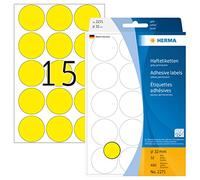 HERMA - Etiquettes universelles diamètre 32mm jaune 480 pcs