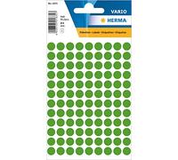 HERMA Dot Stickers Green, 540 Labels, Ø 8 mm, 108 Labels per Sheet, Self Adhesive Round Colour Labels Stickers, Blank Marking Dots, Sticky Circle Stickers for Color Coding Calendar