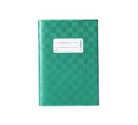 HERMA Exercise Book Cover A5, with Inscription Label, Made of wipeable and Sturdy Plastic, Slip on Cover Jackets for School, Green