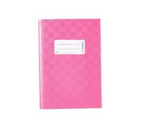 HERMA Exercise Book Cover A5, with Inscription Label, Made of wipeable and Sturdy Plastic, Slip on Cover Jackets for School, Rose