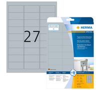 HERMA Extra-Strong Adhesive Silver Heavy Duty Weatherproof Foil Labels, 27 Label
