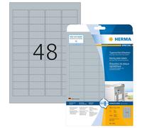 HERMA Extra-Strong Adhesive Silver Heavy Duty Weatherproof Foil Labels, 48 Label
