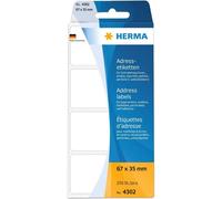 Herma Fanfolded Premium Quality Self-Adhesive Address Labels White 250 Pieces