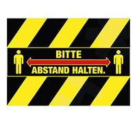 HERMA Floor Marking Sticker, 297 x 70 mm, Please keep the distance, 15