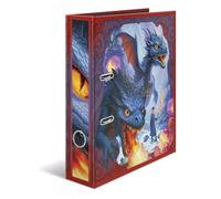 Herma Folder A4 Dragon, 7 cm Wide, Children's Ring Binder with Fantasy Motif, Colourful Lever Arch File with Shiny Finish, Inner Print for Boys and Girls