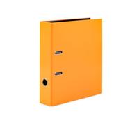 HERMA Folder A4 Neon Orange Set, 5 Pieces, 7 cm Wide, Children's Ring Binder, Plain Lever Arch File in Bright Neon Colour for Boys and Girls