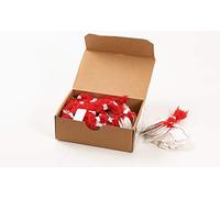 HERMA Hanging Tags with Red Thread, 1000 Pieces, 25 x 38 mm, Thread Length approx. 8 cm, Large Cardboard Price Tags, Marking Labels, Writable Tags, White