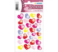 Herma Hearts with Dots Premium Quality Self-Adhesive Decorative Foiled Sticker