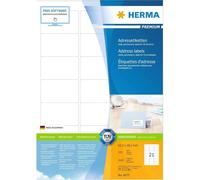 Herma High Quality Self-Adhesive Premium Address Labels A4 63.5mm 100 Pieces